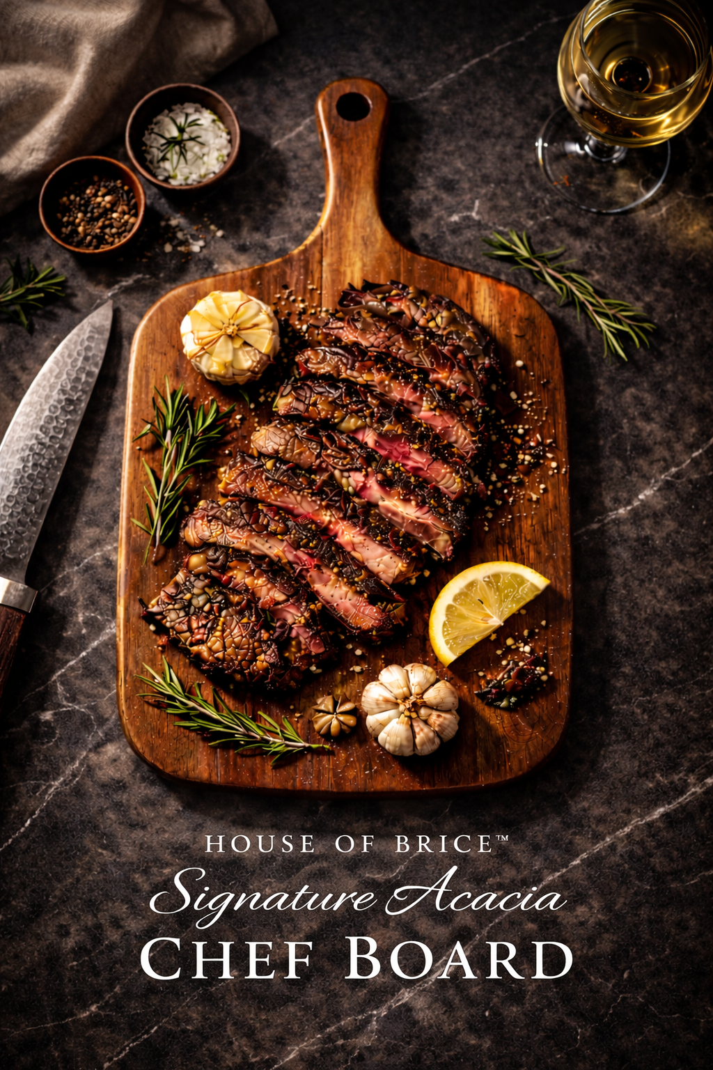 House of BRICE™ Acacia Wood Serving Board