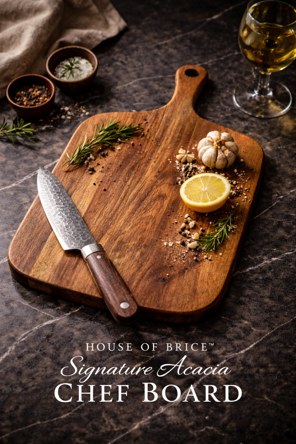 House of BRICE™ Acacia Wood Serving Board
